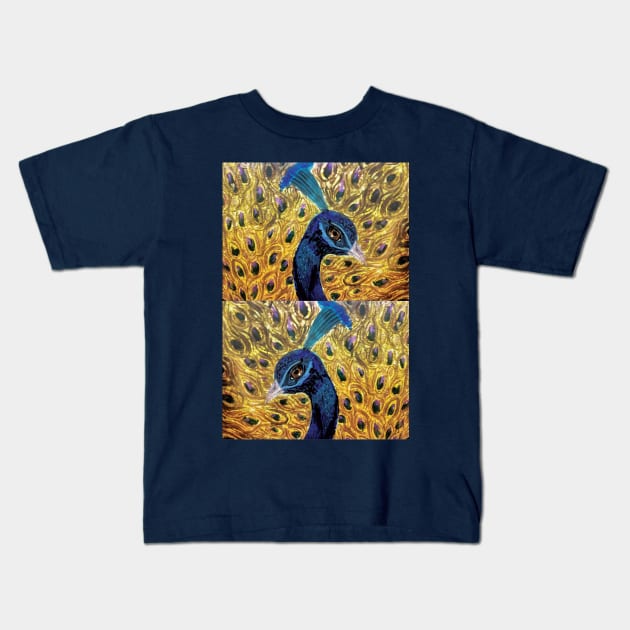 Peacock Kids T-Shirt by Mohita--Garg